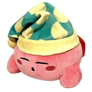 Tomy Sleeping Kirby Junior Plush 6" Nintendo Character Dream Land Planet Popstar